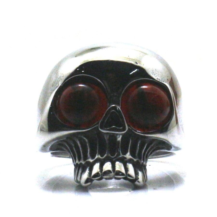 Bague Crâne Keith Richards Rouge (Acier)