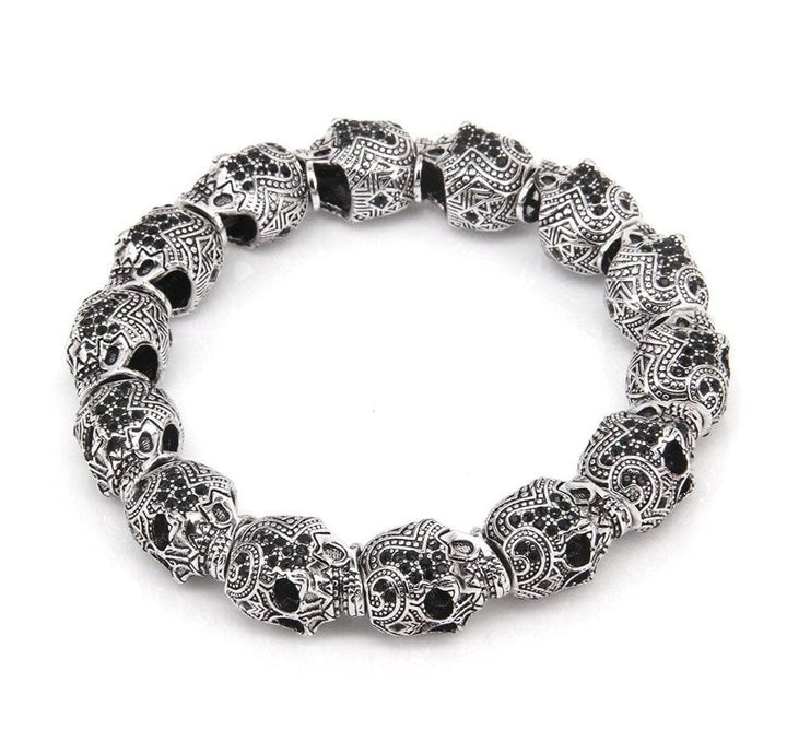 Fine Silver Skull Bracelet | Caveira Roots Fine Silver Skull Bracelet | Caveira Roots