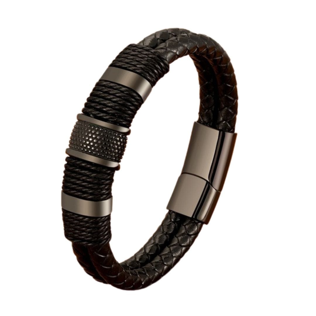 Pulseira Masculina Rock | Caveira Roots